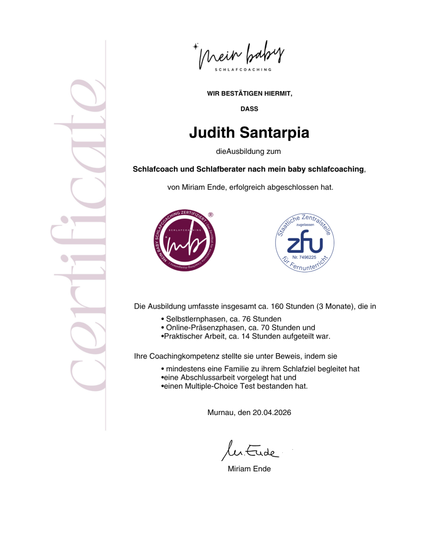 Babyschlafcoaching Zertifikat (Logo)